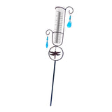 Maxbell Garden Rain Water Meter Measuring with Metal Frame for Yard Landscape