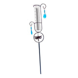 Maxbell Garden Rain Water Meter Measuring with Metal Frame for Yard Landscape