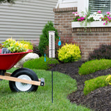 Maxbell Garden Rain Water Meter Measuring with Metal Frame for Yard Landscape