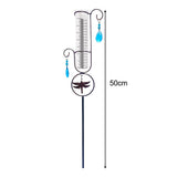 Maxbell Garden Rain Water Meter Measuring with Metal Frame for Yard Landscape