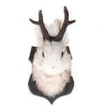 Maxbell Rabbit Wall Decor Antlers Art Crafts for Living Room Cabinet Decorative