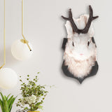 Maxbell Rabbit Wall Decor Antlers Art Crafts for Living Room Cabinet Decorative