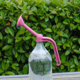 Maxbell Heavy Duty Watering Artifact Bottle Spray Adjustable for Patio Washing Cars pink