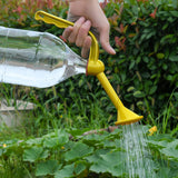 Maxbell Heavy Duty Watering Artifact Bottle Spray Adjustable for Patio Washing Cars yellow
