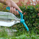 Maxbell Heavy Duty Watering Artifact Bottle Spray Adjustable for Patio Washing Cars blue