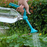 Maxbell Heavy Duty Watering Artifact Bottle Spray Adjustable for Patio Washing Cars blue