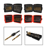 Maxbell Thread Tap drill bit Set Hardware Accessary for Carving Deburring Tapping 13pcs SAE White