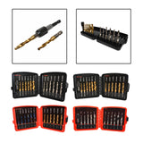 Maxbell Thread Tap drill bit Set Hardware Accessary for Carving Deburring Tapping 13pcs SAE White