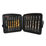 Maxbell Thread Tap drill bit Set Hardware Accessary for Carving Deburring Tapping 13pcs SAE White