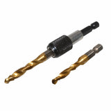 Maxbell Thread Tap drill bit Set Hardware Accessary for Carving Deburring Tapping 13pcs SAE White