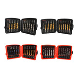 Maxbell Thread Tap drill bit Set Hardware Accessary for Carving Deburring Tapping 13pcs SAE White