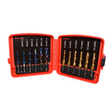Maxbell Thread Tap drill bit Set Hardware Accessary for Carving Deburring Tapping 12Pcs Metric Blue