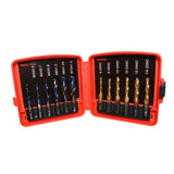 Maxbell Thread Tap drill bit Set Hardware Accessary for Carving Deburring Tapping 12Pcs Metric Blue