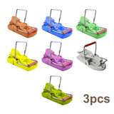 Maxbell 3 Pieces Mouse Traps Mice Traps Mouse Catcher for House Garden Outdoors Orange