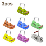 Maxbell 3 Pieces Mouse Traps Mice Traps Mouse Catcher for House Garden Outdoors Orange