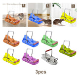 Maxbell 3 Pieces Mouse Traps Mice Traps Mouse Catcher for House Garden Outdoors Orange