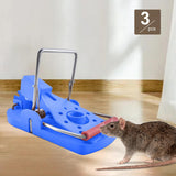 Maxbell 3 Pieces Mouse Traps Mice Traps Mouse Catcher for House Garden Outdoors Blue