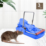 Maxbell 3 Pieces Mouse Traps Mice Traps Mouse Catcher for House Garden Outdoors Blue