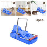 Maxbell 3 Pieces Mouse Traps Mice Traps Mouse Catcher for House Garden Outdoors Blue