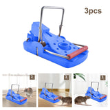 Maxbell 3 Pieces Mouse Traps Mice Traps Mouse Catcher for House Garden Outdoors Blue