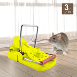 Maxbell 3 Pieces Mouse Traps Mice Traps Mouse Catcher for House Garden Outdoors Yellow