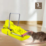 Maxbell 3 Pieces Mouse Traps Mice Traps Mouse Catcher for House Garden Outdoors Yellow