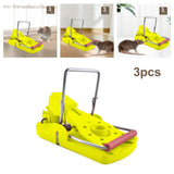 Maxbell 3 Pieces Mouse Traps Mice Traps Mouse Catcher for House Garden Outdoors Yellow