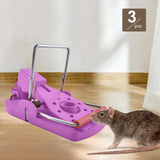 Maxbell 3 Pieces Mouse Traps Mice Traps Mouse Catcher for House Garden Outdoors Violet
