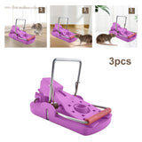 Maxbell 3 Pieces Mouse Traps Mice Traps Mouse Catcher for House Garden Outdoors Violet