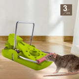 Maxbell 3 Pieces Mouse Traps Mice Traps Mouse Catcher for House Garden Outdoors Green