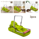 Maxbell 3 Pieces Mouse Traps Mice Traps Mouse Catcher for House Garden Outdoors Green