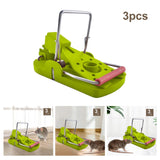 Maxbell 3 Pieces Mouse Traps Mice Traps Mouse Catcher for House Garden Outdoors Green