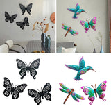 Maxbell 3x Butterfly Wall Decor Stickers Removable for Indoor Classroom Decoration Black