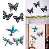 Maxbell 3x Butterfly Wall Decor Stickers Removable for Indoor Classroom Decoration Black