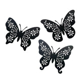 Maxbell 3x Butterfly Wall Decor Stickers Removable for Indoor Classroom Decoration Black