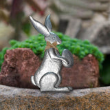 Maxbell Easter Holiday Bunny Action Statues Sculpture Arts for Easter Wedding Home Gray
