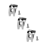 Maxbell 3x Belt Buckle Clips Durable for Unisex Leather Craft Clothing Accessory