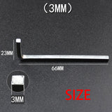 Maxbell l shaped Square Head Wrench Universal for Furniture factory Office 3mm