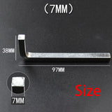Maxbell l shaped Square Head Wrench Universal for Furniture factory Office 7mm