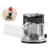 Maxbell Transparent Wood Trimmer Router Base Dust Cover for Routing Edging Projects