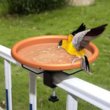 Maxbell Feeder Bowl SPA Detachable Bowls Decks Garden Bird Bath for Railing Backyard