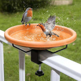 Maxbell Feeder Bowl SPA Detachable Bowls Decks Garden Bird Bath for Railing Backyard