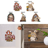 Maxbell Miniature DIY Fairy Door Statue Sculpture Figurines for Easter Lawn Yard Style A