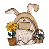 Maxbell Miniature DIY Fairy Door Statue Sculpture Figurines for Easter Lawn Yard Style B