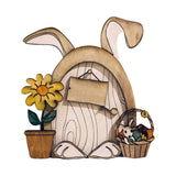Maxbell Miniature DIY Fairy Door Statue Sculpture Figurines for Easter Lawn Yard Style B