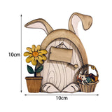 Maxbell Miniature DIY Fairy Door Statue Sculpture Figurines for Easter Lawn Yard Style B