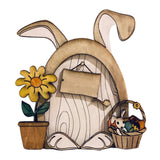 Maxbell Miniature DIY Fairy Door Statue Sculpture Figurines for Easter Lawn Yard Style C