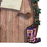 Maxbell Miniature DIY Fairy Door Statue Sculpture Figurines for Easter Lawn Yard Style C