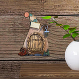 Maxbell Miniature DIY Fairy Door Statue Sculpture Figurines for Easter Lawn Yard Style D