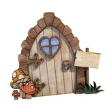 Maxbell Miniature DIY Fairy Door Statue Sculpture Figurines for Easter Lawn Yard Style E